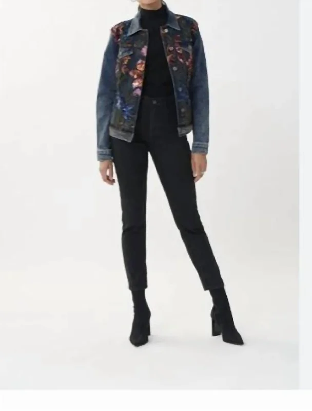 Sparkle Jean Jacket In Multi