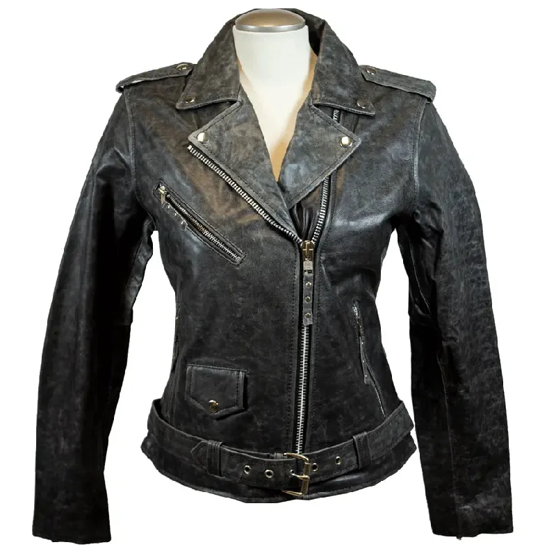 BOL Women's Biker Style Leather Jacket