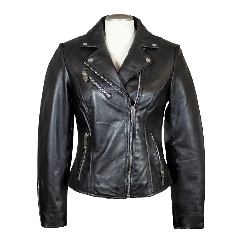 BOL Women's Biker Style Leather Jacket