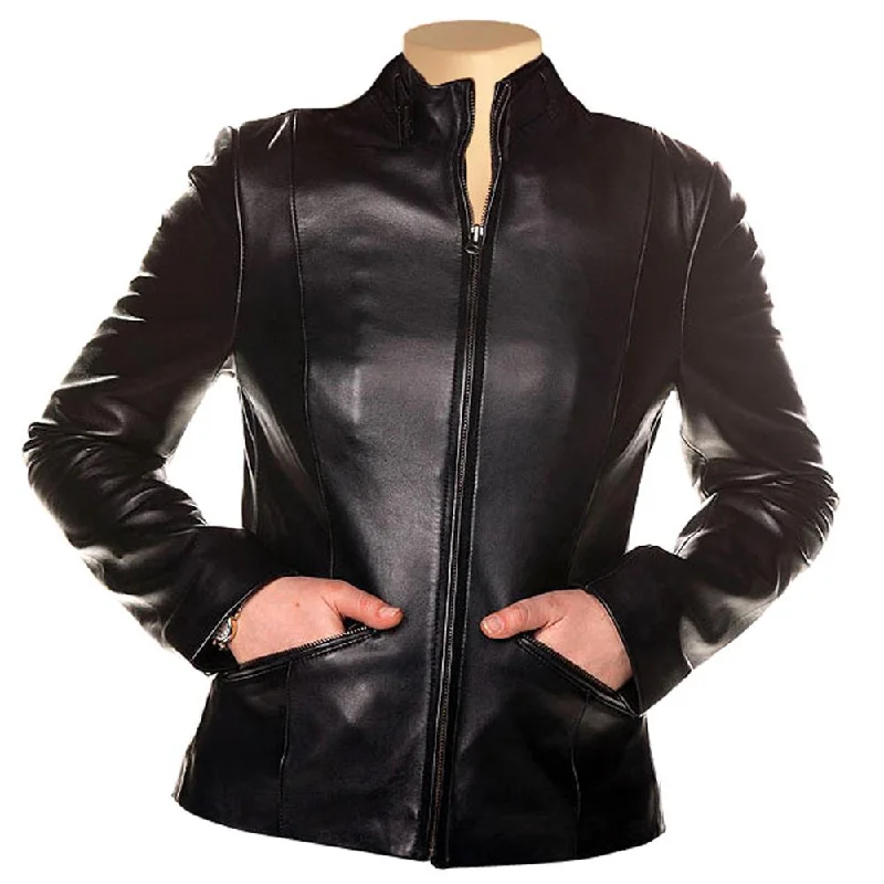 Women's Yesenia Black Leather Jacket