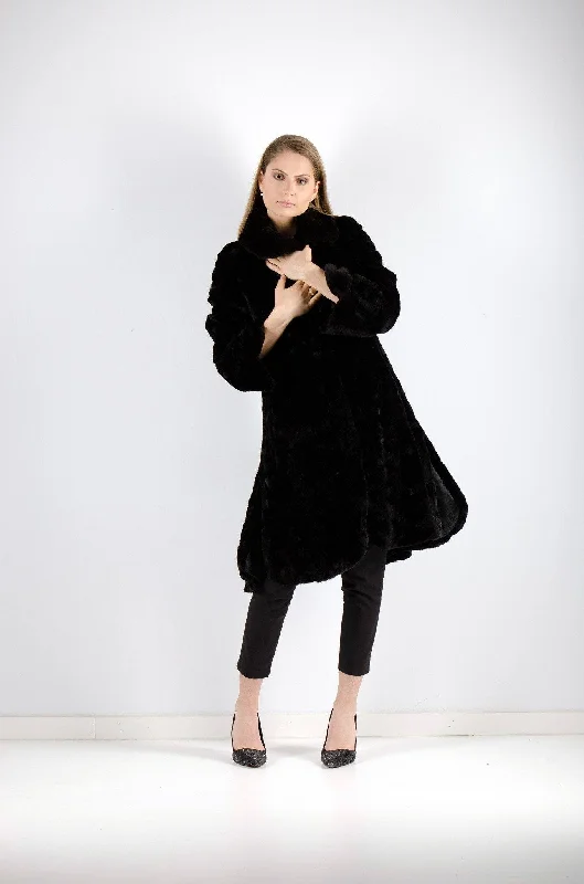 11 | Black Dyed Mink Fur Coat