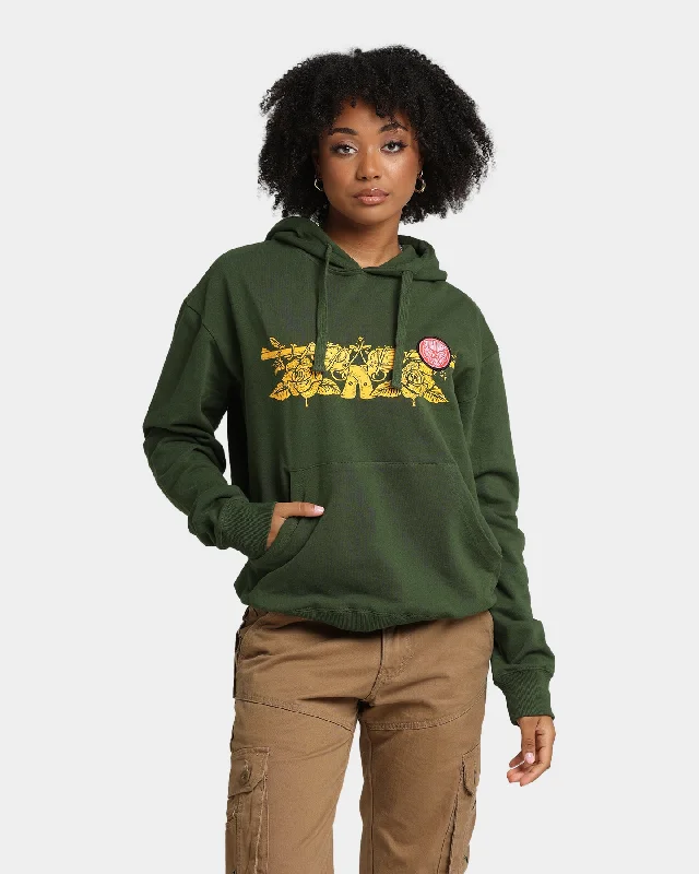 Guns N Roses Gun Logo Hoodie Forest Green