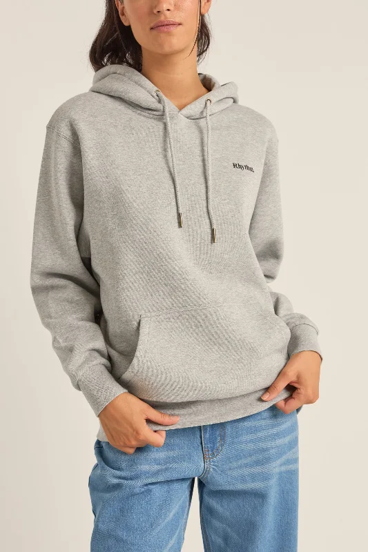 Logo Boyfriend Fleece Hood Grey Heather