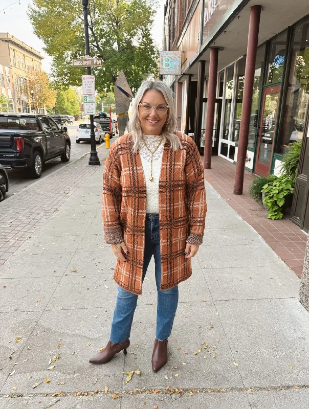 Toffee Knit Cardigan Sweater