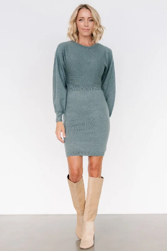 Anson Sweater Dress | Winter Green