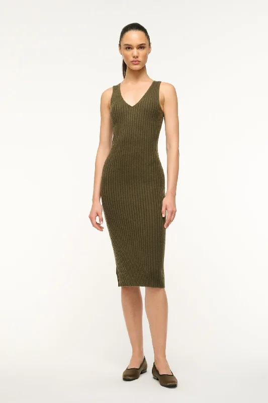 DANA CASHMERE DRESS | DARK OLIVE