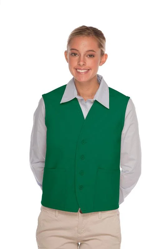 Kelly 4-Button Unisex Vest with 2 Pockets