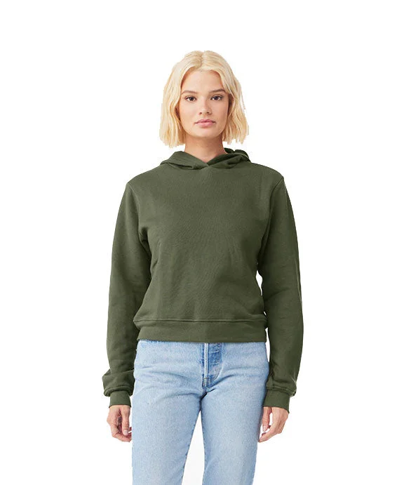 7519 - Bella + Canvas Ladies Classic Pullover Hooded Sweatshirt | Military Green